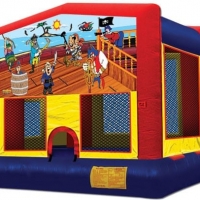Pirate or Treasure Island Bounce House 15&#039; 4&quot; x 15&#039; 4&quot; x 12&#039;
